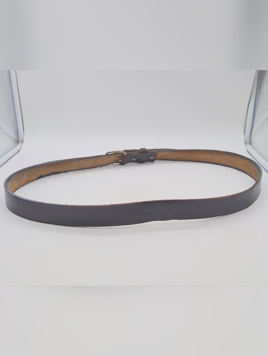 WOLFANT 1.5 Vintage Handmade Sz 54 Black Men\'s Split Leather Belt